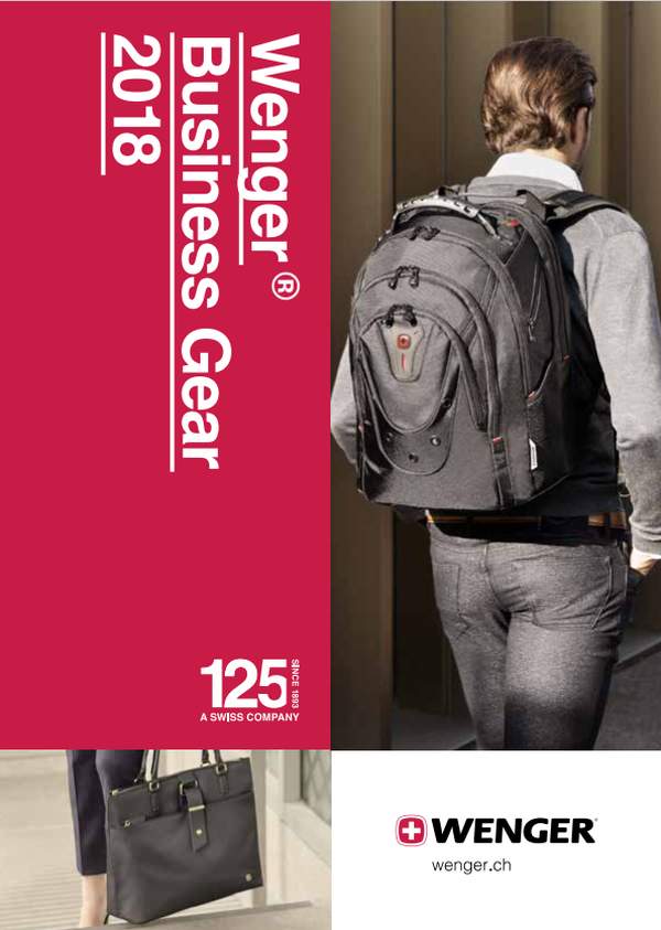 Catálogo mochilas y maletines Wenger 2018